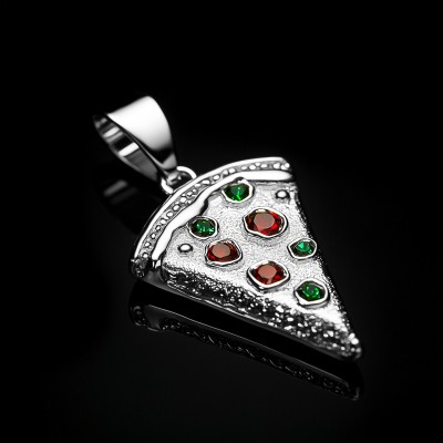 Iced Pizza Pendant