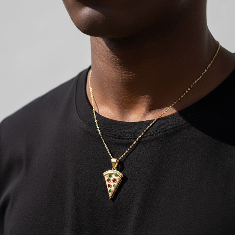 Iced Pizza Pendant