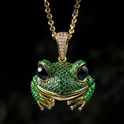 Iced Frog Pendant