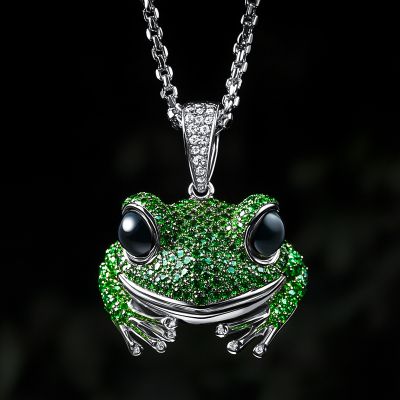 Iced Frog Pendant
