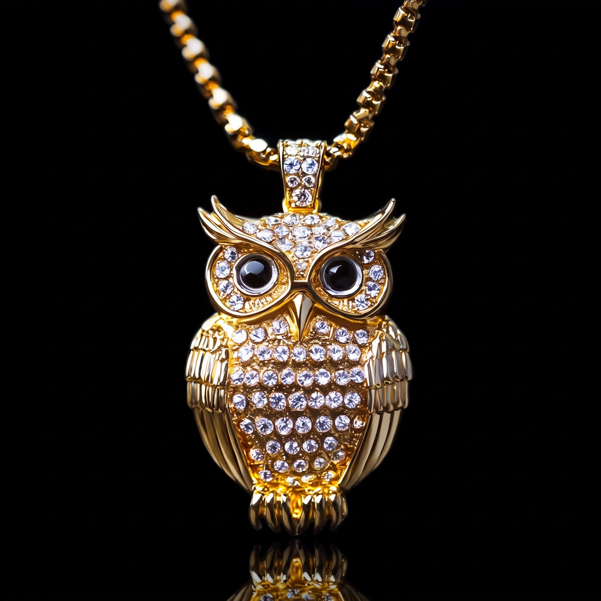 Iced Owl Pendant Iced Owl Pendant