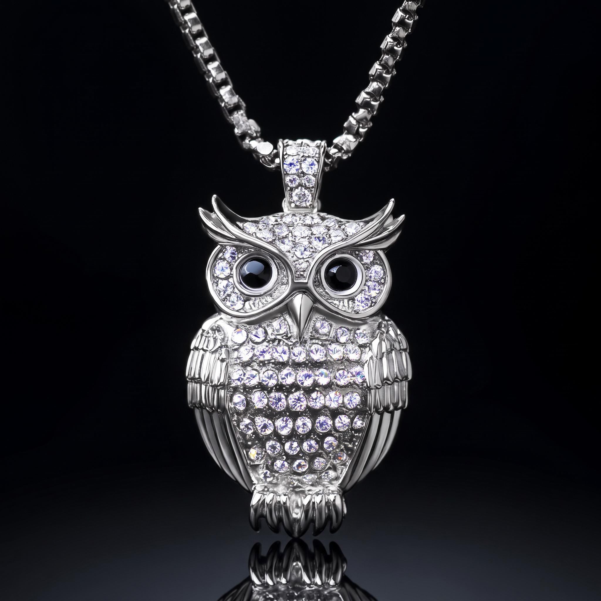 Iced Owl Pendant Iced Owl Pendant