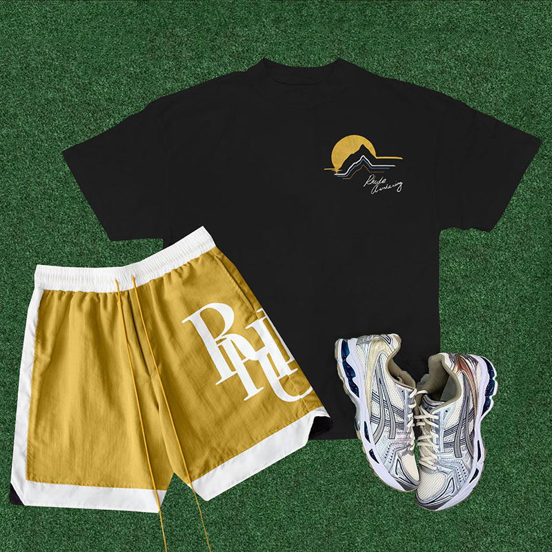 Street Printed T-Shirt Shorts Set