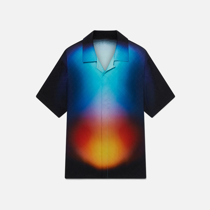 Gradient Short Sleeve Shirt Set