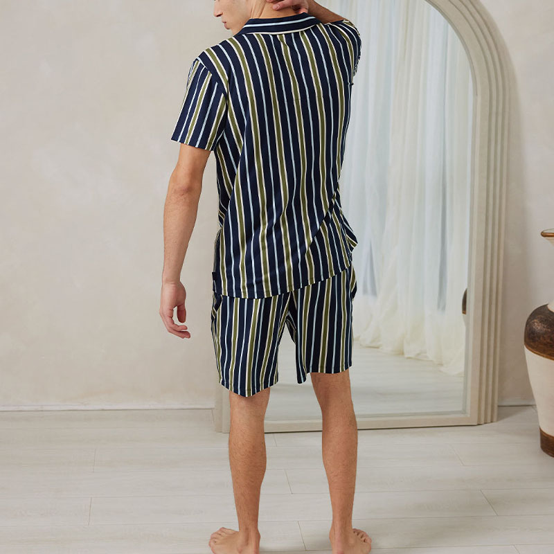 Multi Stripe Shirt Set