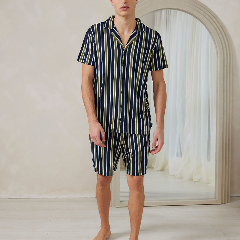 Multi Stripe Shirt Set