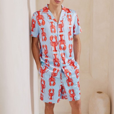 Lobster Print Shirt Set