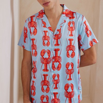 Lobster Print Shirt Set