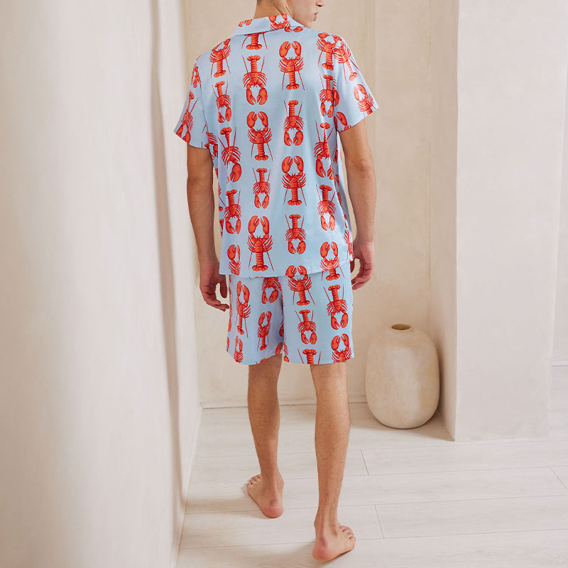 Lobster Print Shirt Set