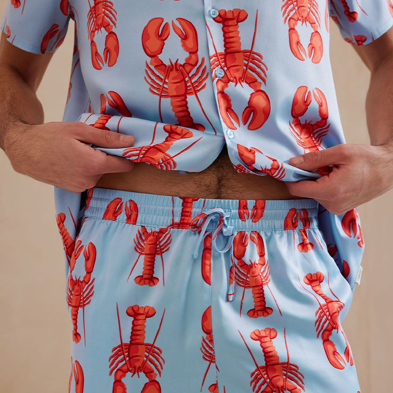 Lobster Print Shirt Set