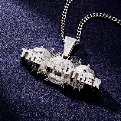 Custom VVS1 Moissanite Letter&Dog Pendant Deposit