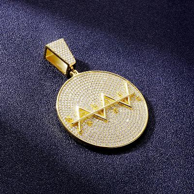 Custom VVS1 Moissanite Logo Medal Pendant Deposit