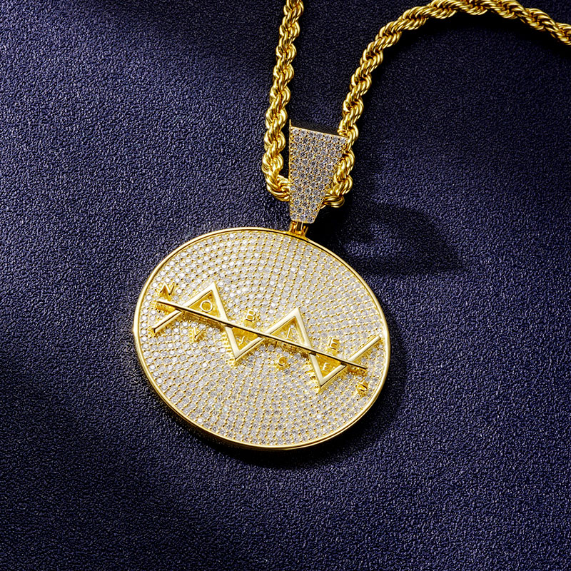 Custom VVS1 Moissanite Logo Medal Pendant Deposit