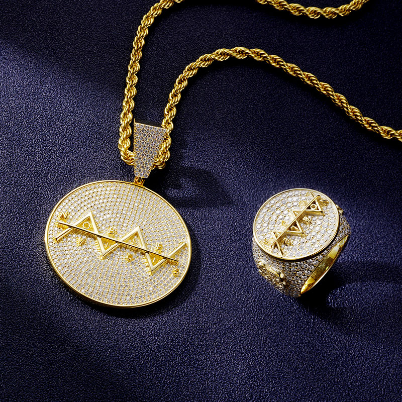Custom VVS1 Moissanite Logo Medal Pendant Deposit