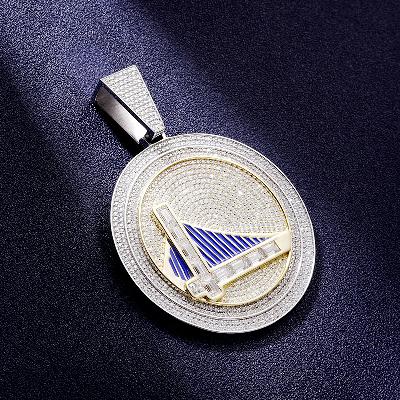 Custom VVS1 Moissanite Medal Pendant Deposit