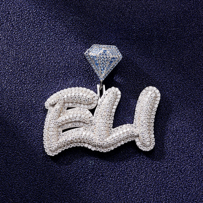 Custom VVS1 Moissanite Letter Pendant Deposit