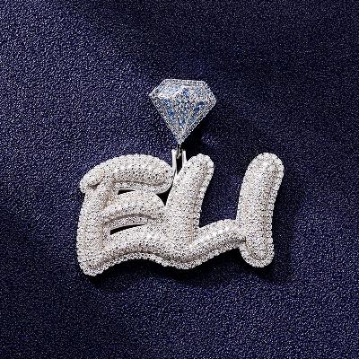 Custom VVS1 Moissanite Letter Pendant Deposit