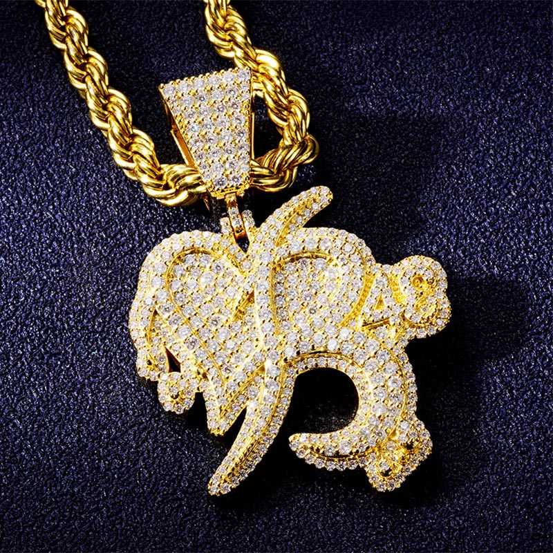 Custom VVS1 Moissanite Logo Pendant Deposit