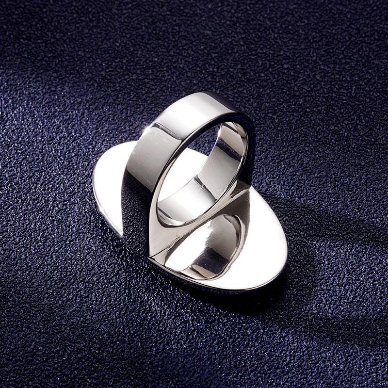 Custom S925 Silver & White gold plated Logo Ring Deposit