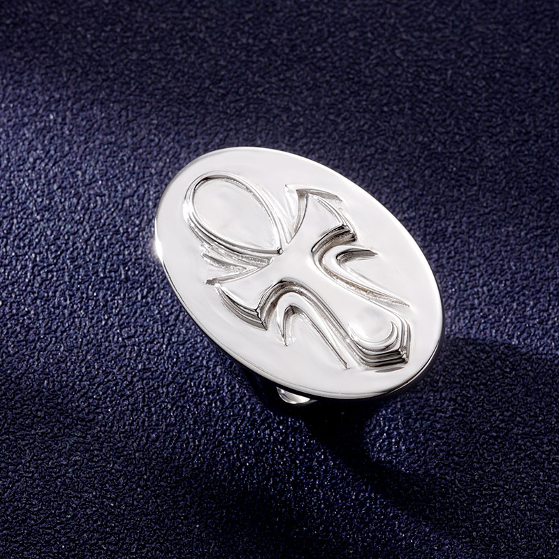 Custom S925 Silver & White gold plated Logo Ring Deposit