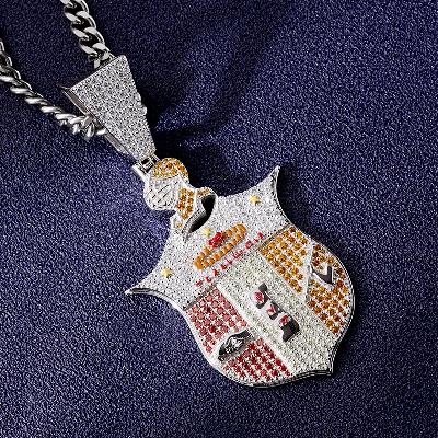 Custom Iced Colorful Pendant Deposit