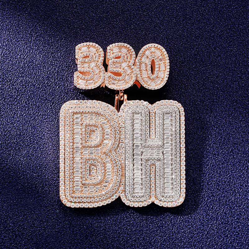 Custom VVS1 Moissanite Letter Pendant Deposit