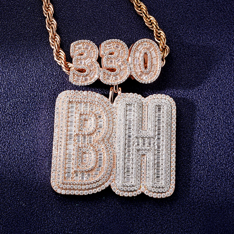 Custom VVS1 Moissanite Letter Pendant Deposit