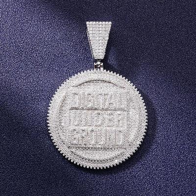 Custom VVS1 Moissanite Medal Pendant Deposit