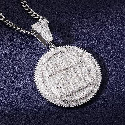 Custom VVS1 Moissanite Medal Pendant Deposit