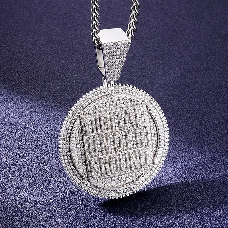 Custom VVS1 Moissanite Medal Pendant Deposit
