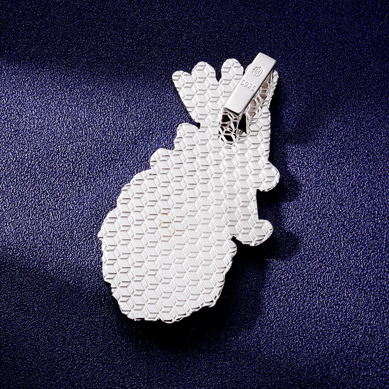 Custom VVS1 Moissanite Letter&Lion Pendant Deposit