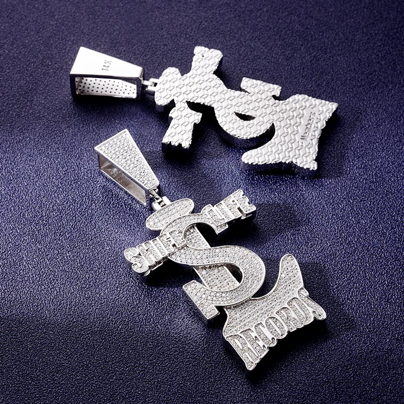 Custom VVS1 Moissanite Logo Pendant Deposit