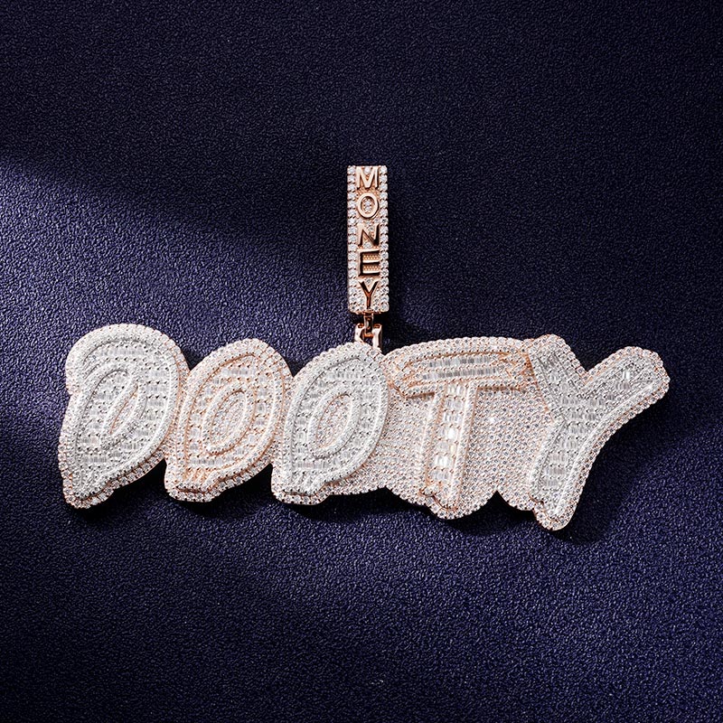 Custom VVS1 Moissanite Letter Pendant Deposit