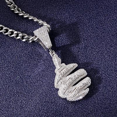 Custom VVS1 Moissanite Logo Pendant Deposit