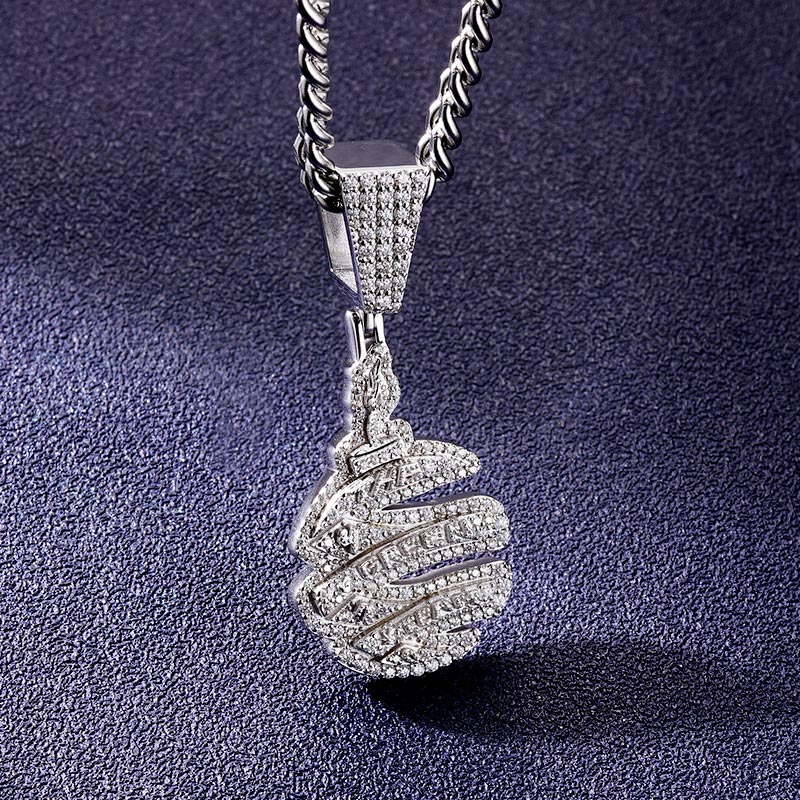 Custom VVS1 Moissanite Logo Pendant Deposit