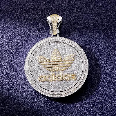 Custom VVS1 Moissanite Medal Rotating Pendant Deposit