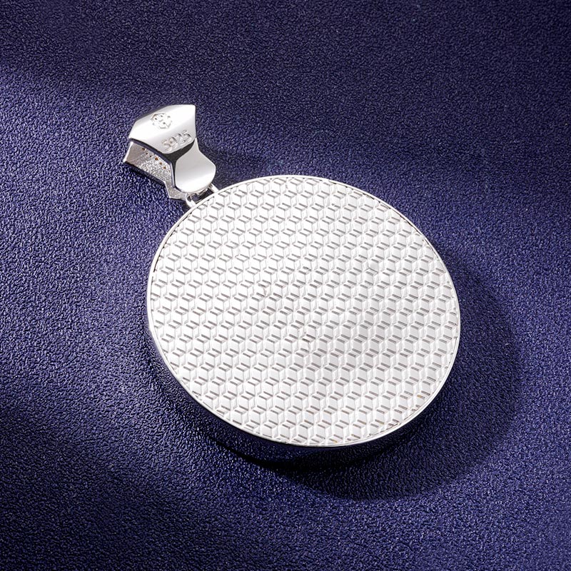 Custom VVS1 Moissanite Medal Rotating Pendant Deposit
