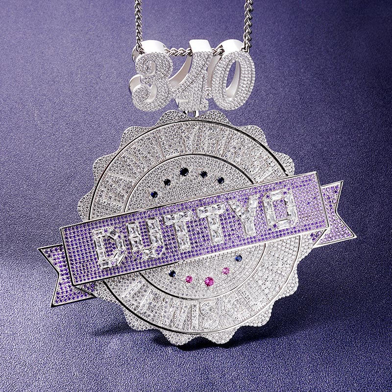 Custom Iced Medal Letter Pendant Deposit