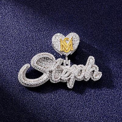 Custom VVS1 Moissanite Letter Pendant Deposit