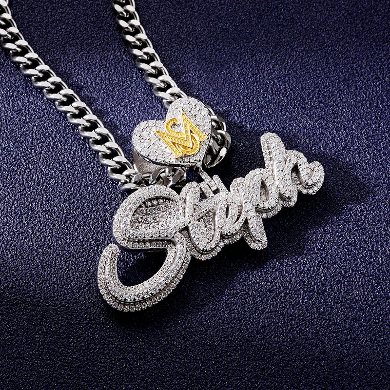 Custom VVS1 Moissanite Letter Pendant Deposit