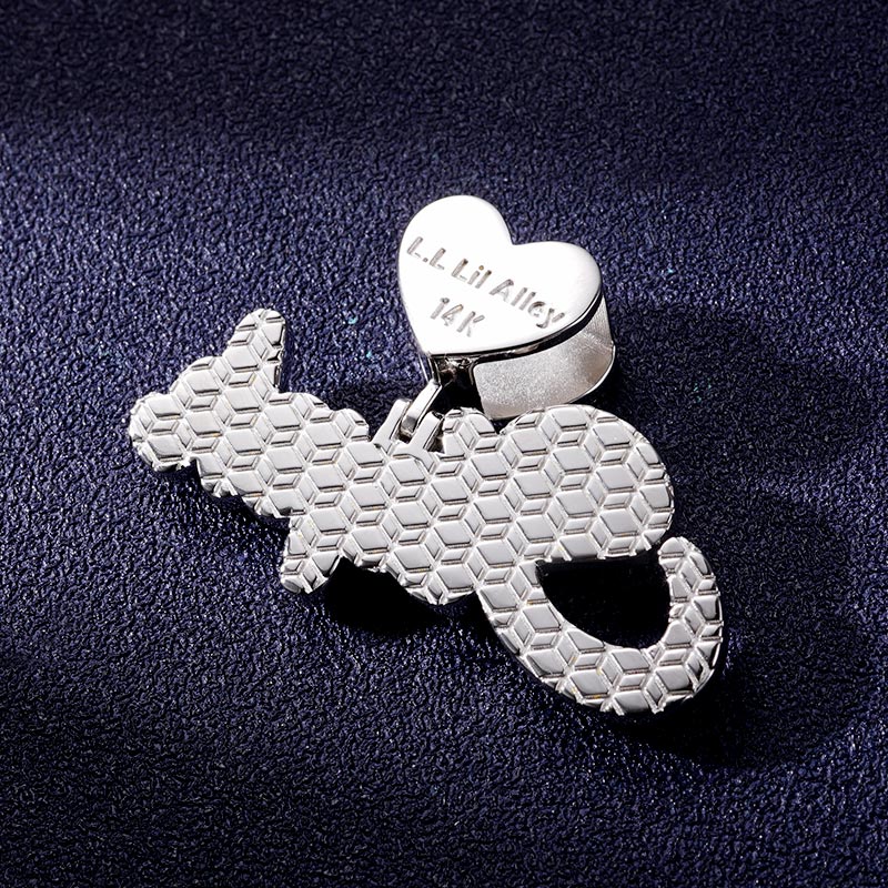 Custom VVS1 Moissanite Letter Pendant Deposit