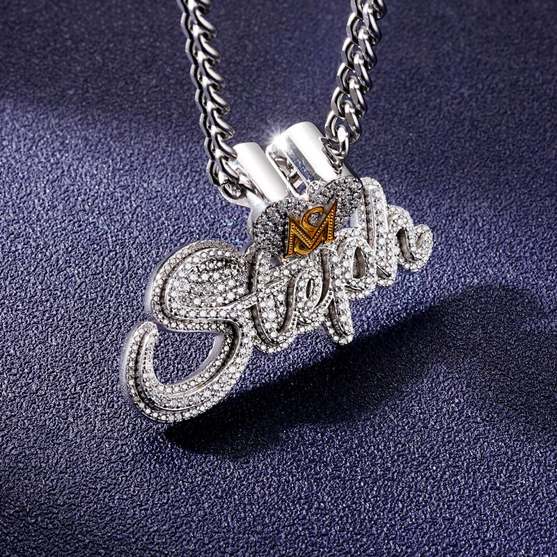 Custom VVS1 Moissanite Letter Pendant Deposit