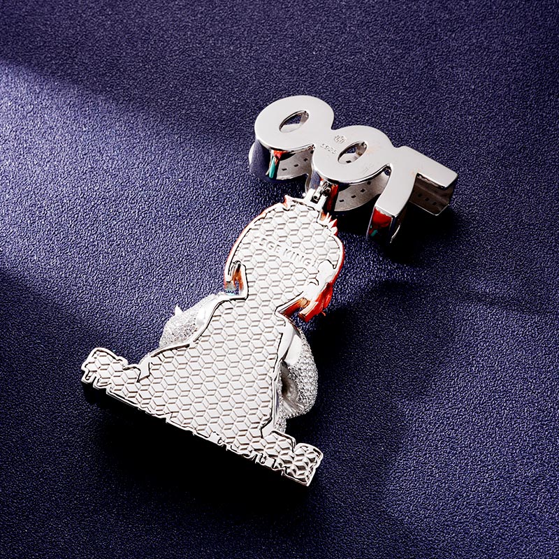 Custom VVS1 Moissanite Cartoon Pendant Deposit