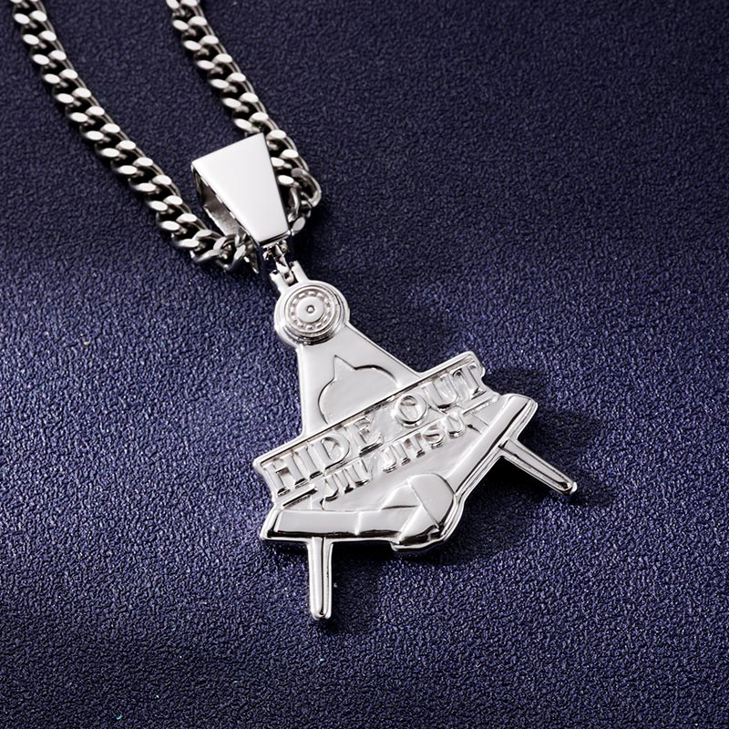 Custom Plain Silver Logo Pendant Deposit