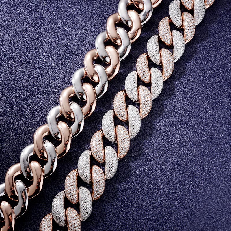 Custom VVS1 Moissanite Cuban Chain Deposit