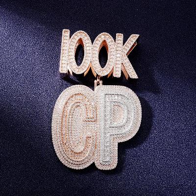Custom VVS1 Moissanite Letter Pendant Deposit