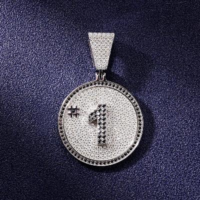 Custom VVS1 Moissanite Medal Pendant Deposit