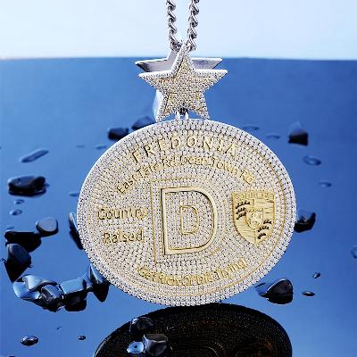 Custom VVS1 Moissanite Medal Pendant Deposit