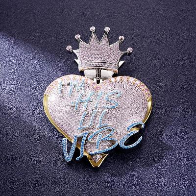Custom Iced Heart Pendant Deposit