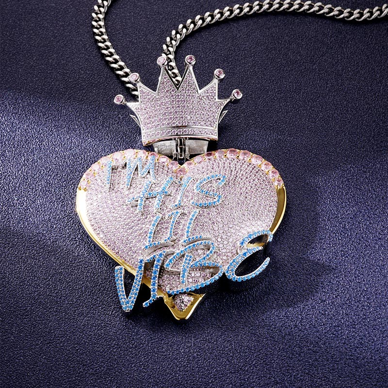 Custom Iced Heart Pendant Deposit